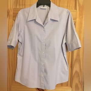 Liz Claiborne button up short sleeve blouse